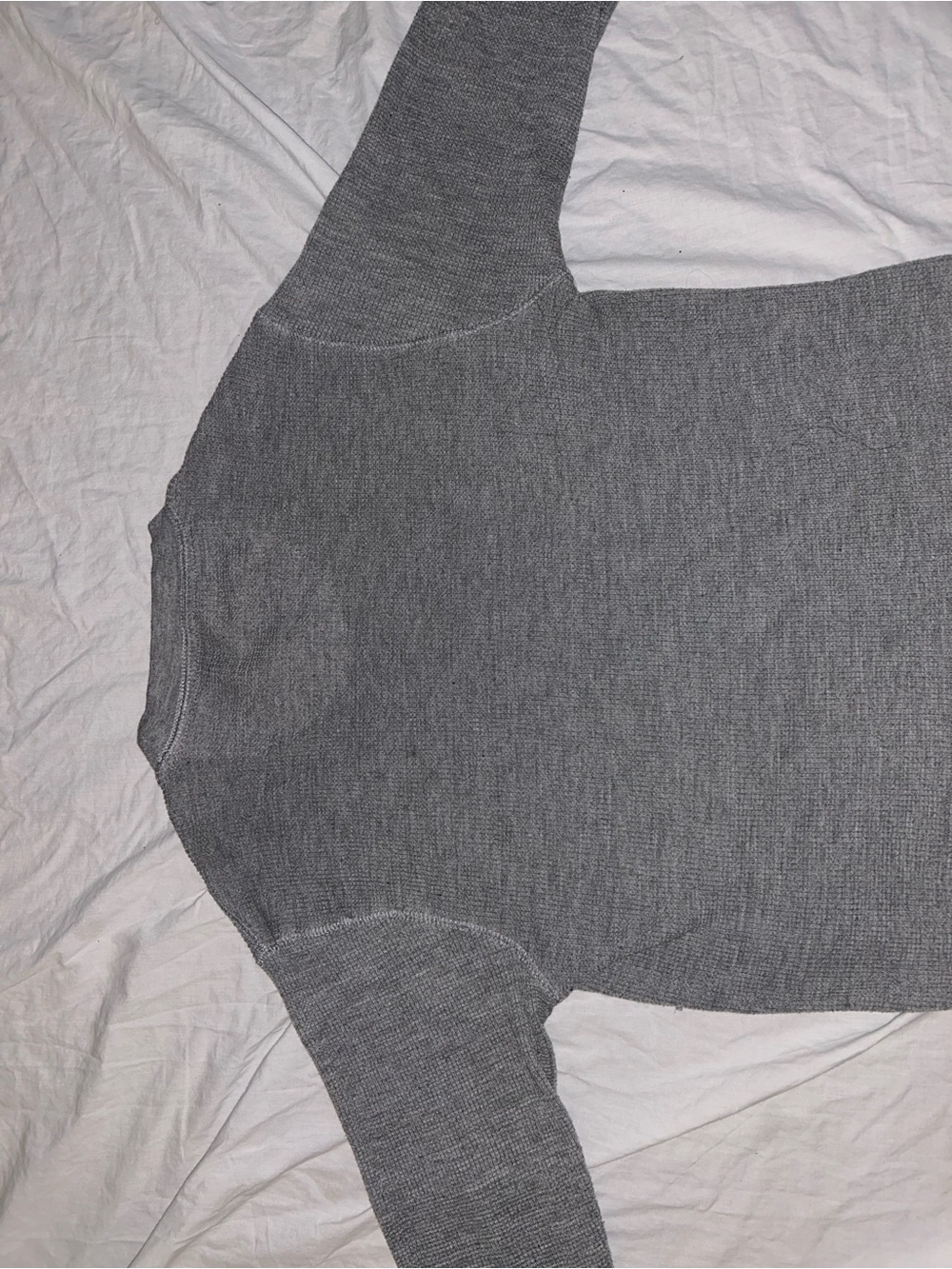 Preswick & Moore Heather Gray Ribbed Crew Sweatshirt - Picture 10 of 13